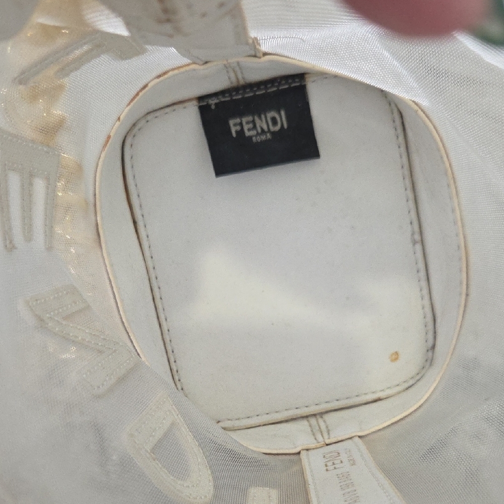 Fendi Vintage Mesh And Leather Mini Bucket Bag - Picture 5 of 9